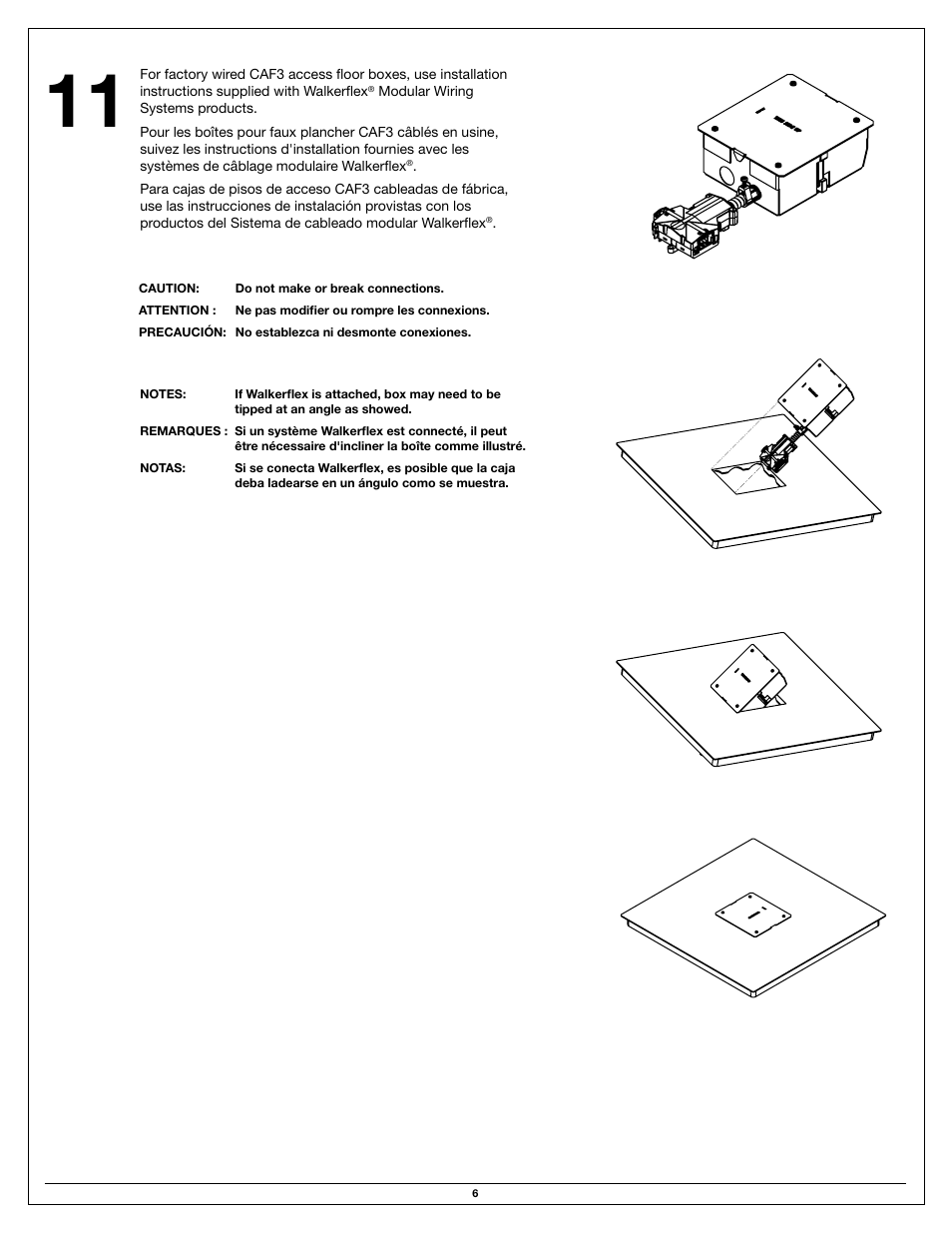 Legrand CAF3 User Manual | Page 6 / 8