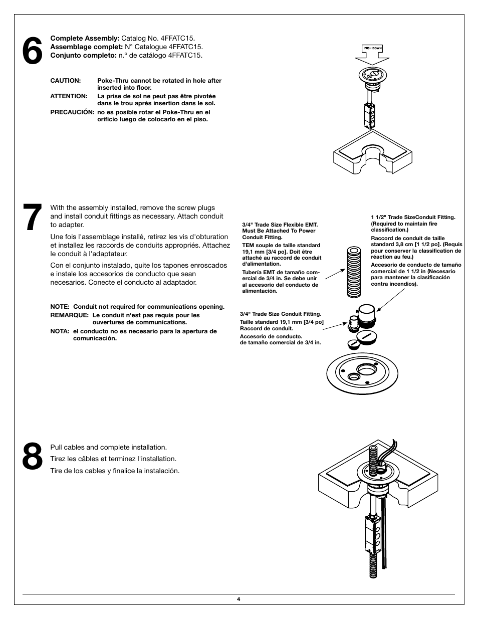 Legrand 4FFATC User Manual | Page 4 / 8