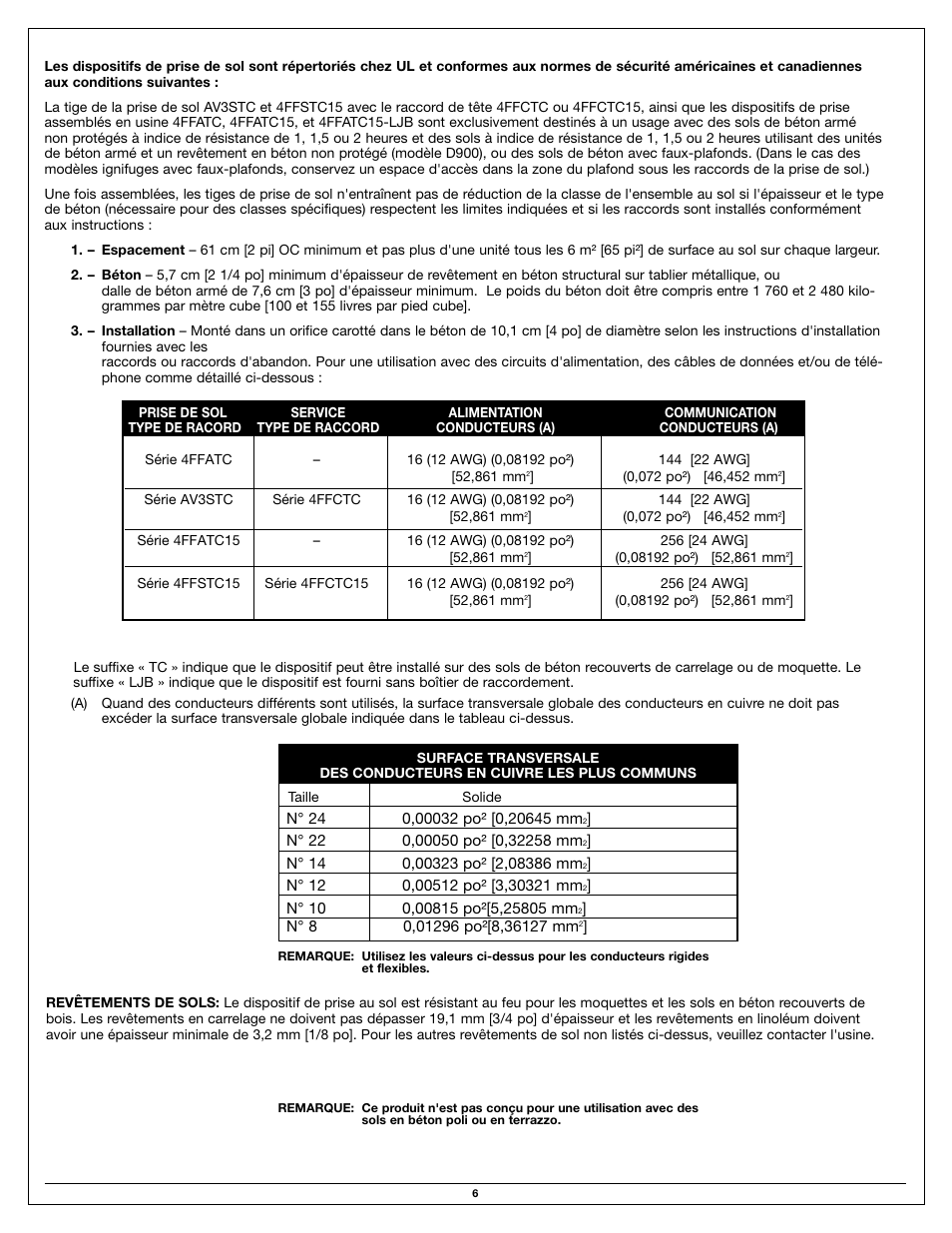 Legrand 4FFATC User Manual | Page 6 / 8