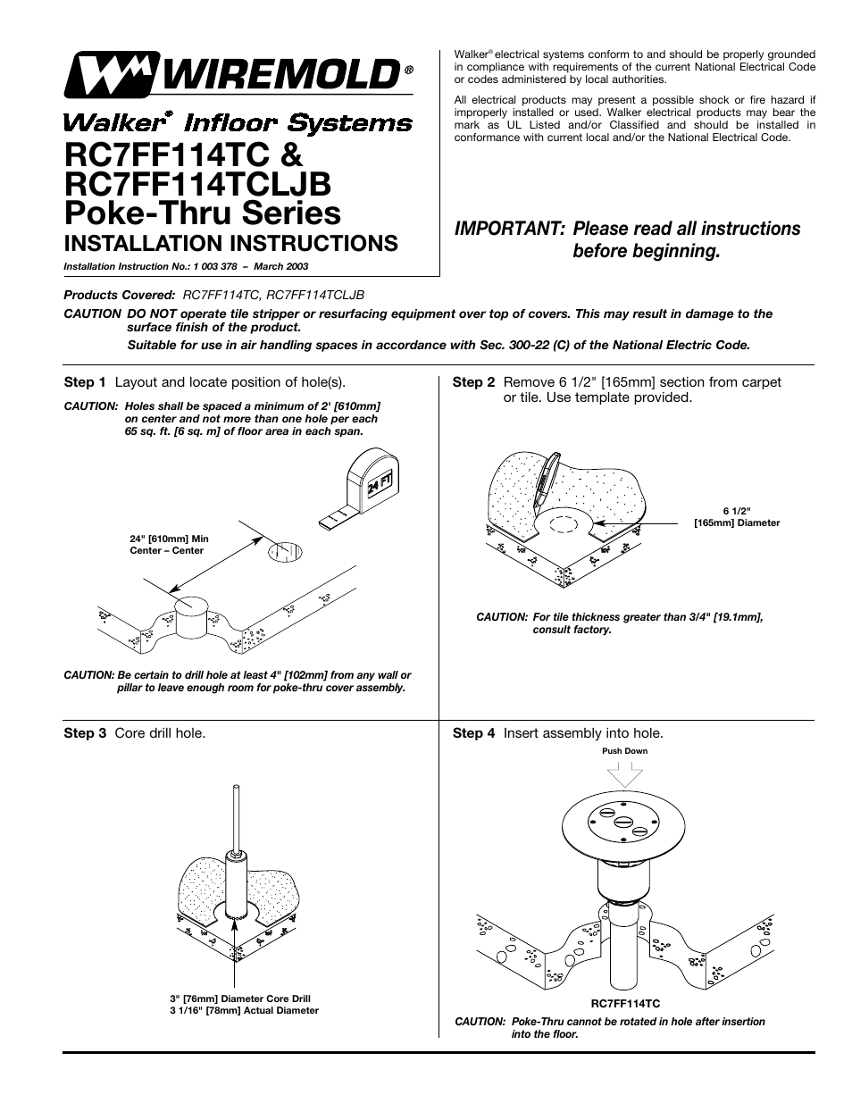 Legrand RC7AFFTC User Manual | 4 pages