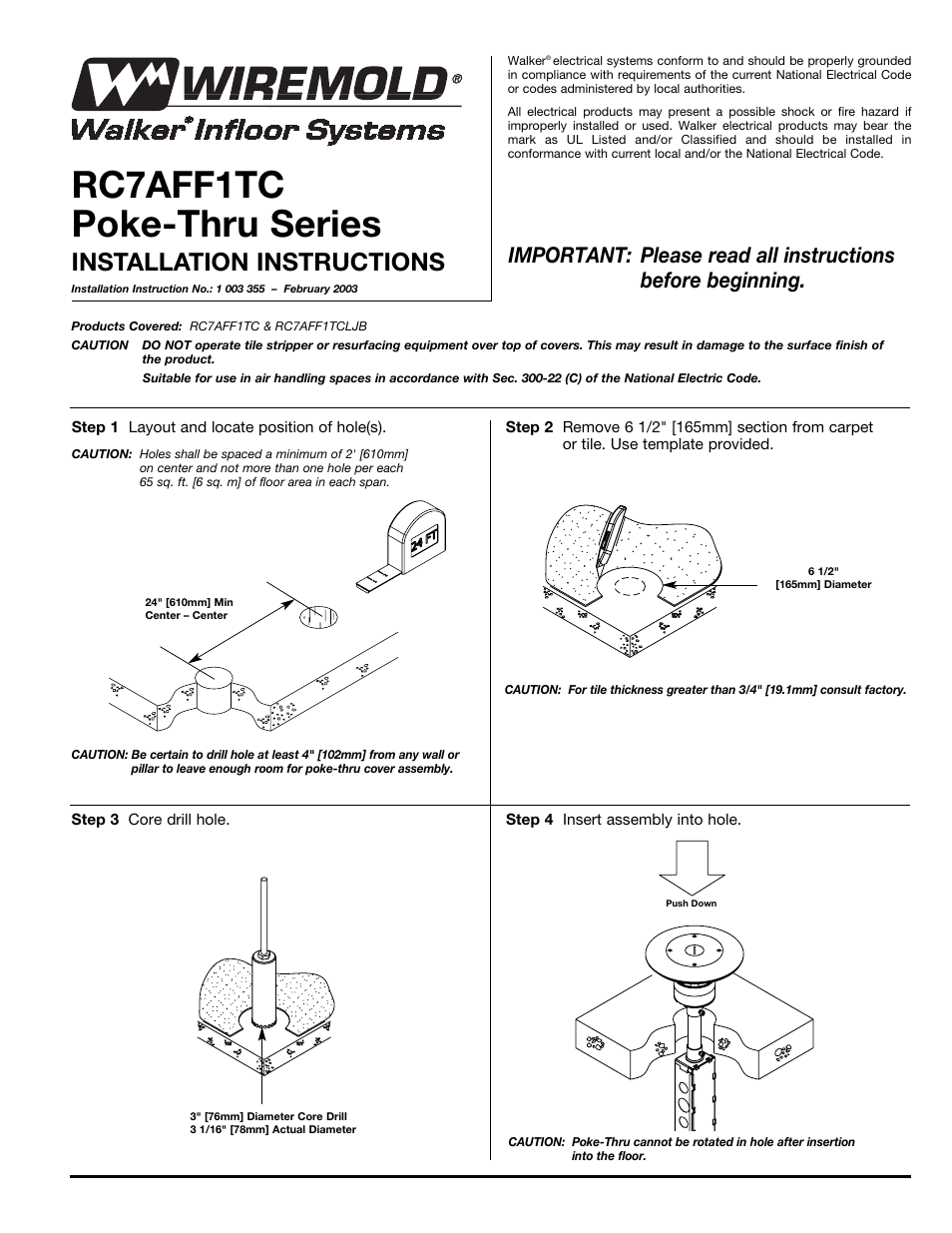 Legrand RC7AFFTC User Manual | 4 pages