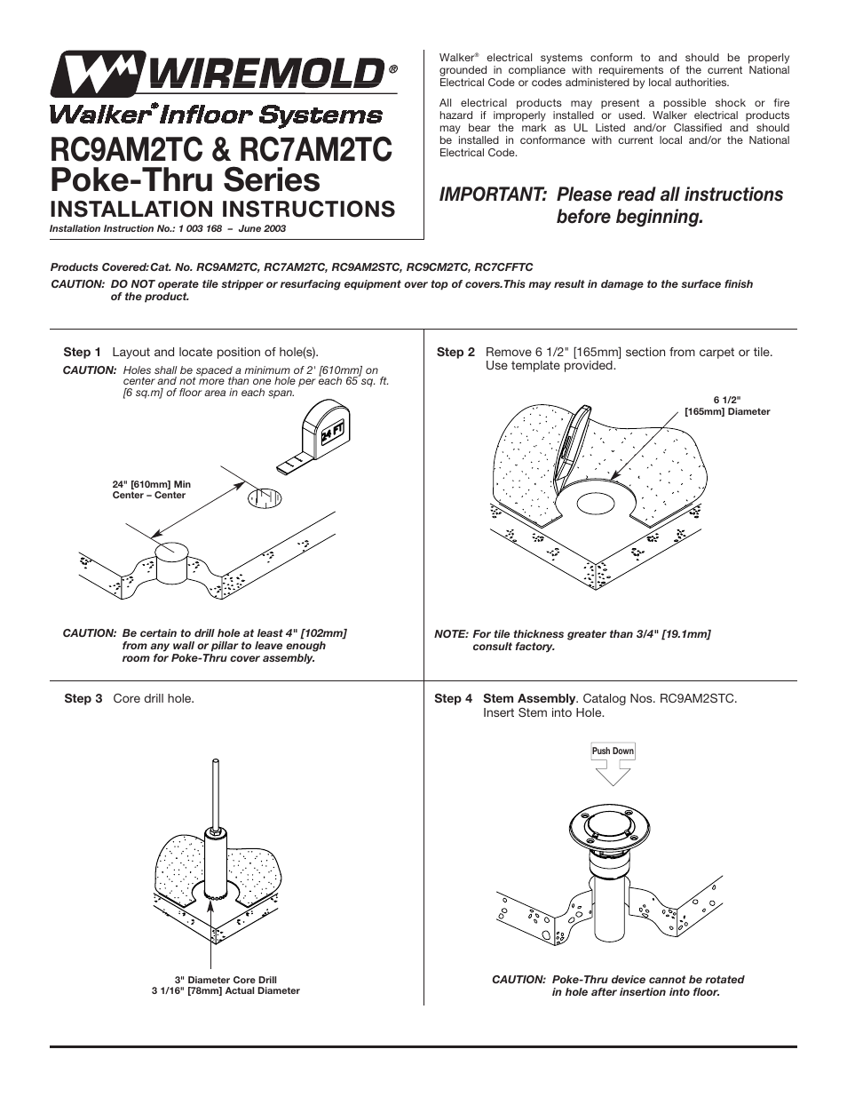 Legrand RC7AM2TCBK User Manual | 6 pages