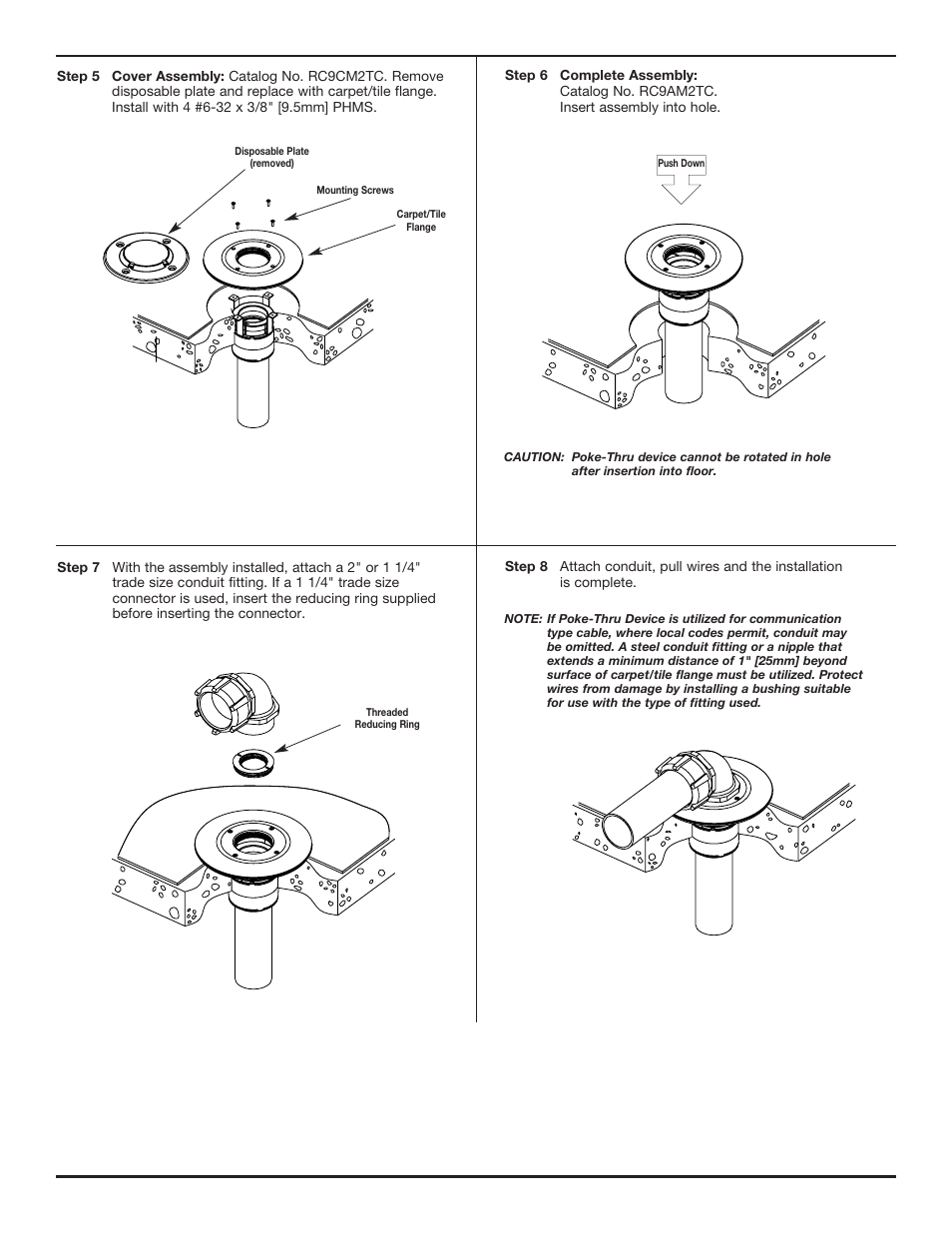 Legrand RC7AM2TCBK User Manual | Page 2 / 6