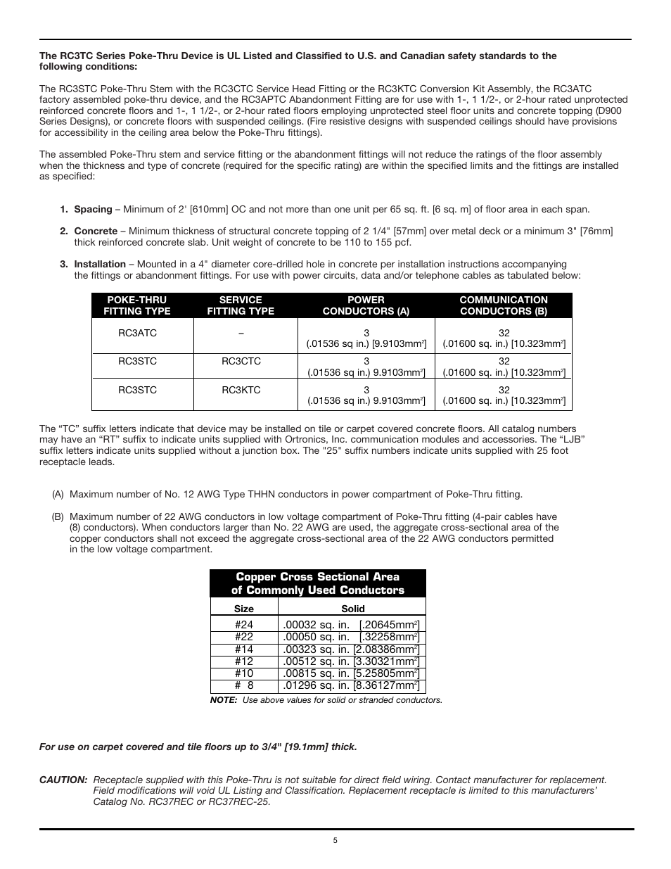 Legrand RC3APTCBK User Manual | Page 5 / 6