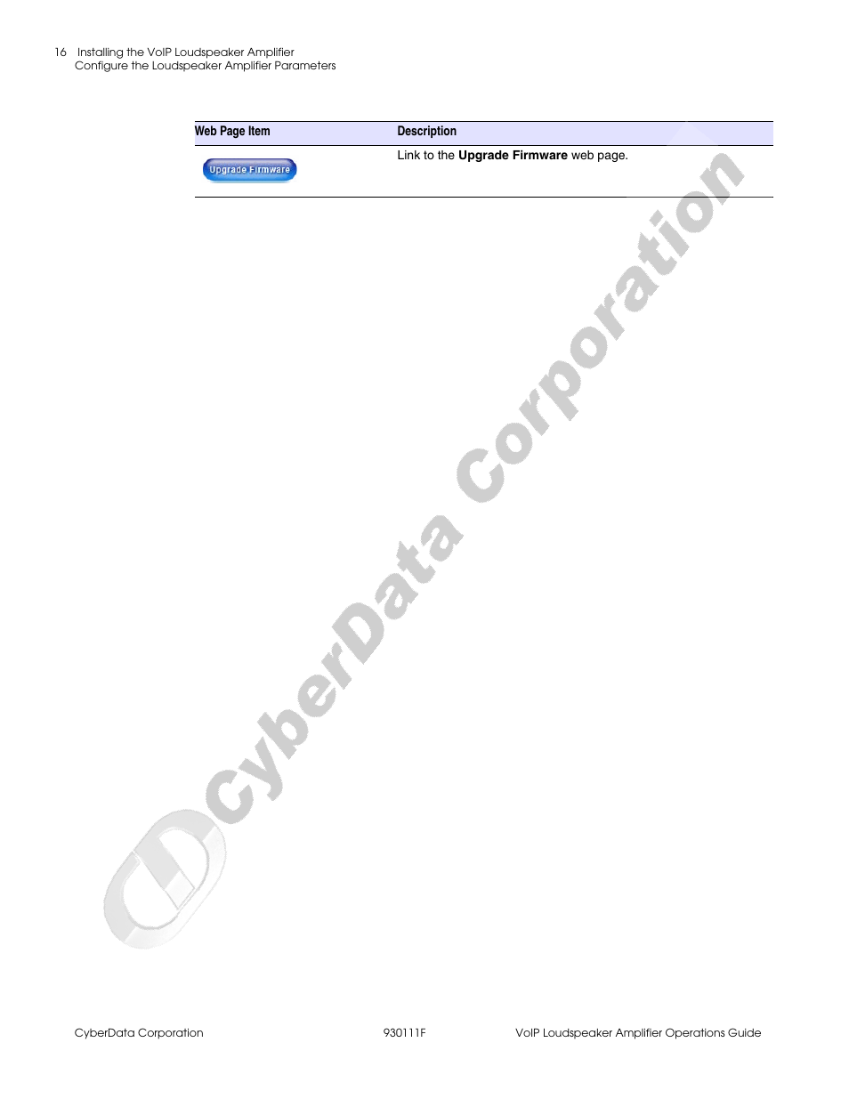CyberData VoIP Loudspeaker Amplifier Part #010859 User Manual | Page 24 / 48