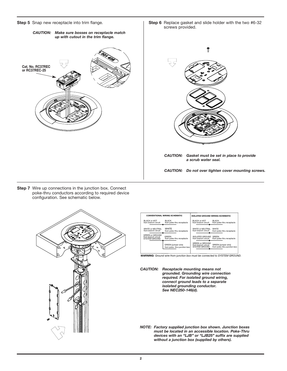 Legrand RC3 Receptacle Replacement User Manual | Page 2 / 6