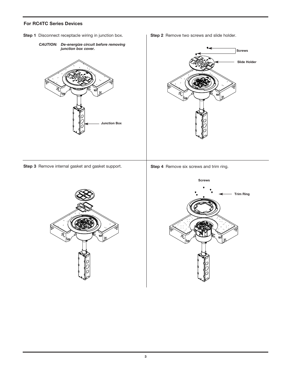 Legrand RC3 Receptacle Replacement User Manual | Page 3 / 6