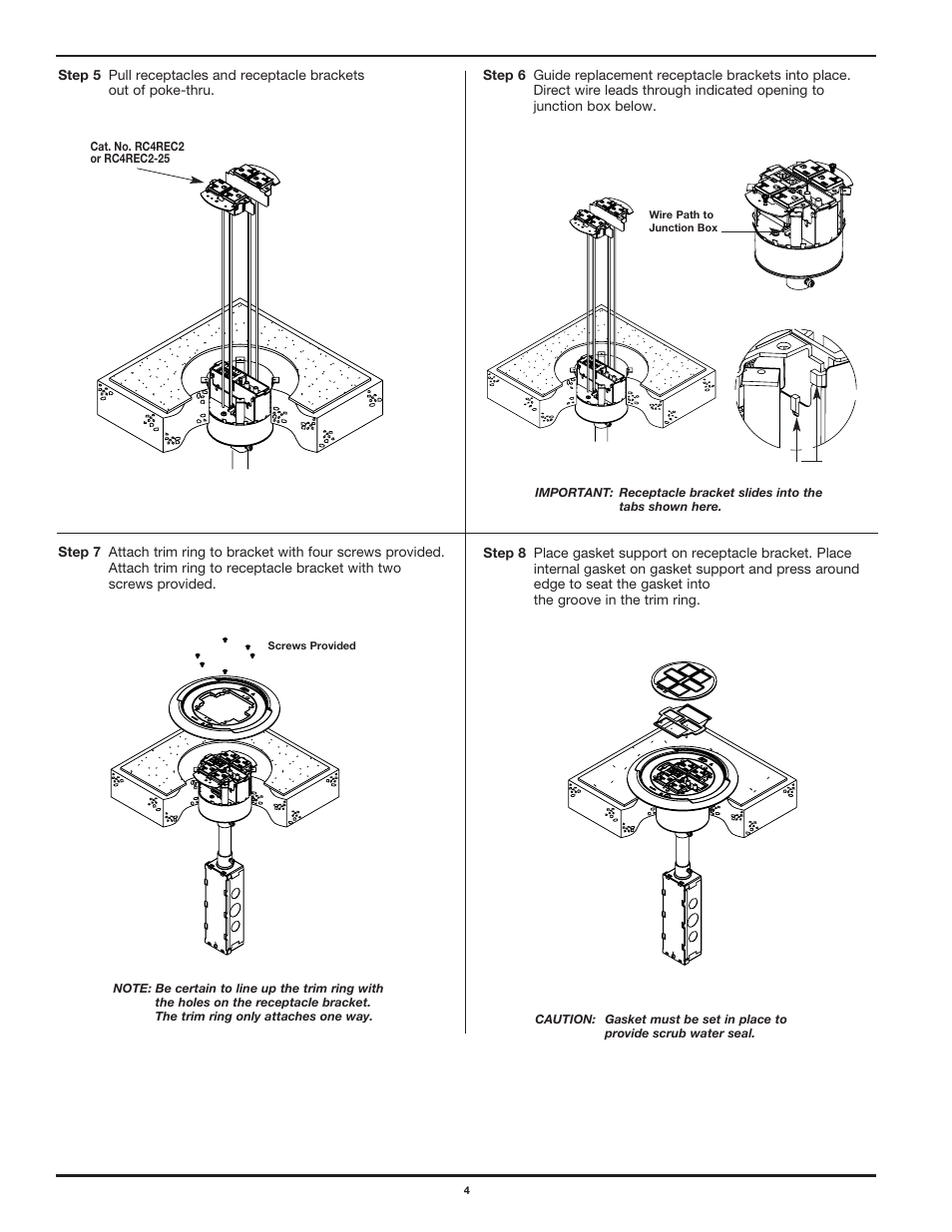 Legrand RC3 Receptacle Replacement User Manual | Page 4 / 6