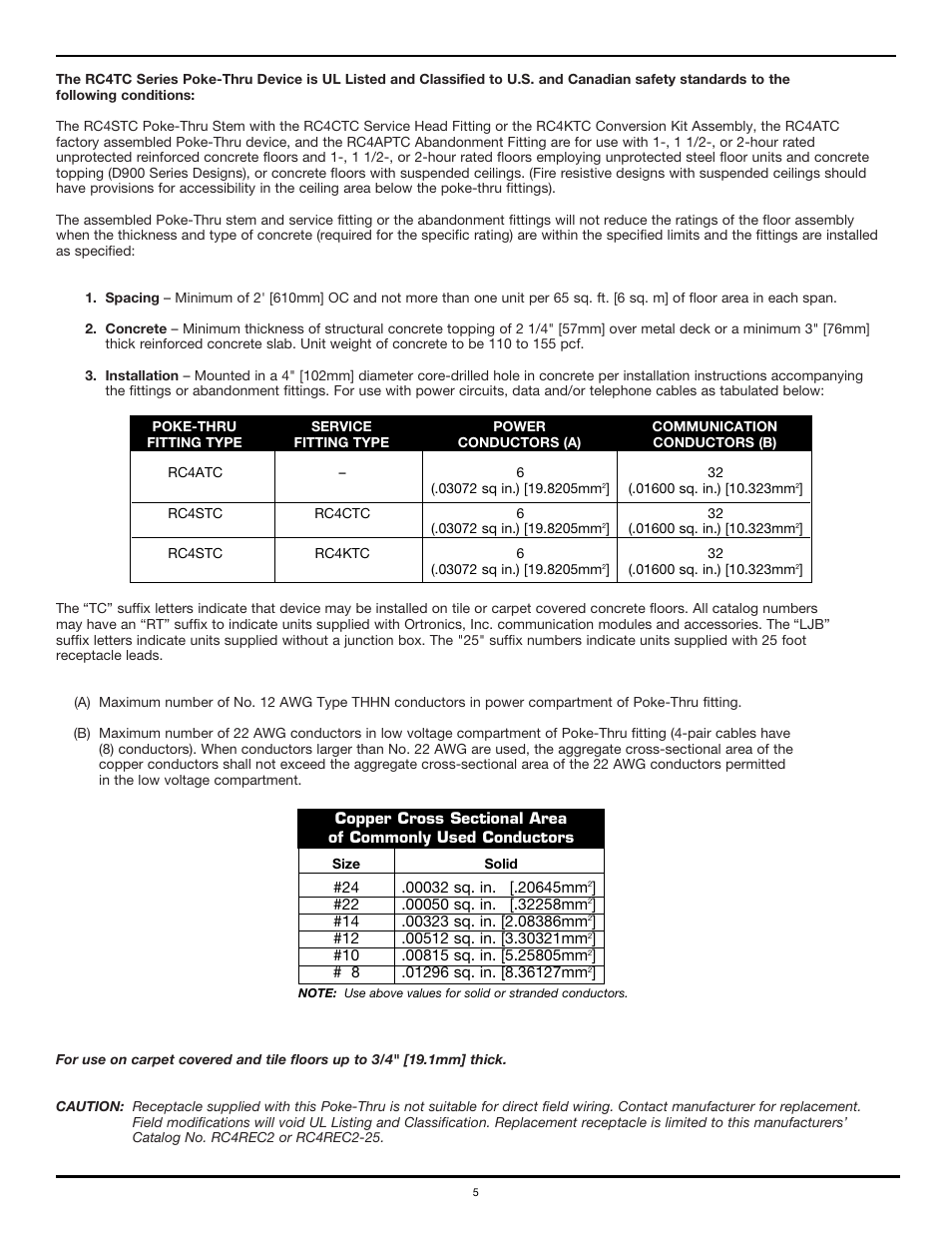 Legrand RC4KTCBK User Manual | Page 5 / 6