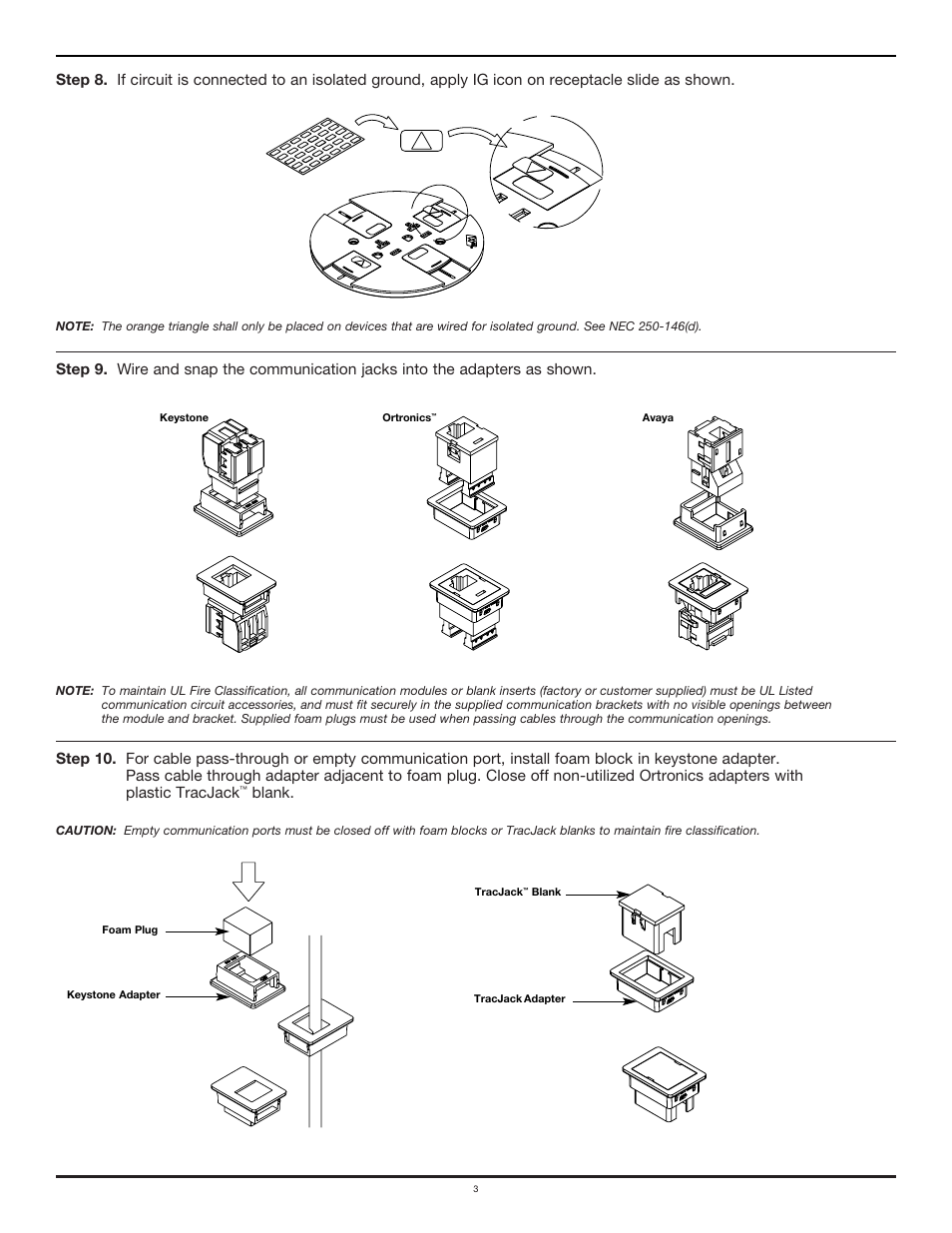 Blank | Legrand RC7KTC User Manual | Page 3 / 6