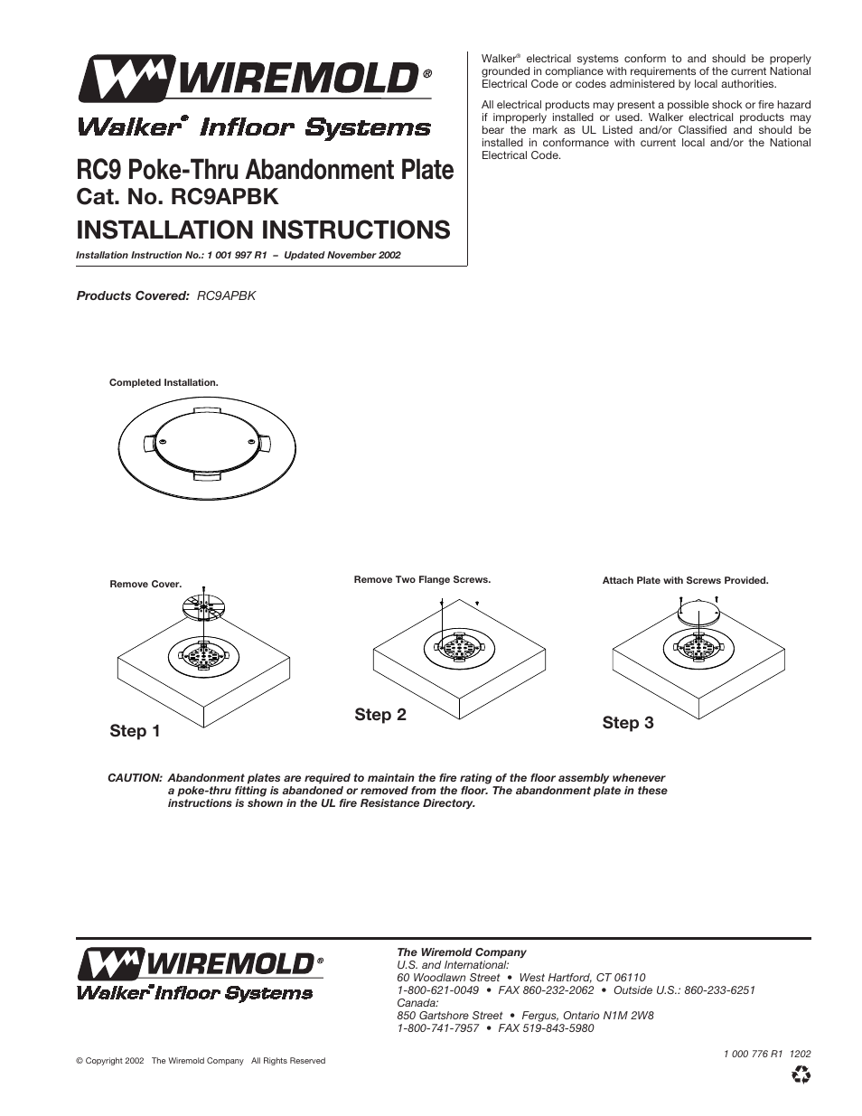 Legrand RC9APBK User Manual | 1 page