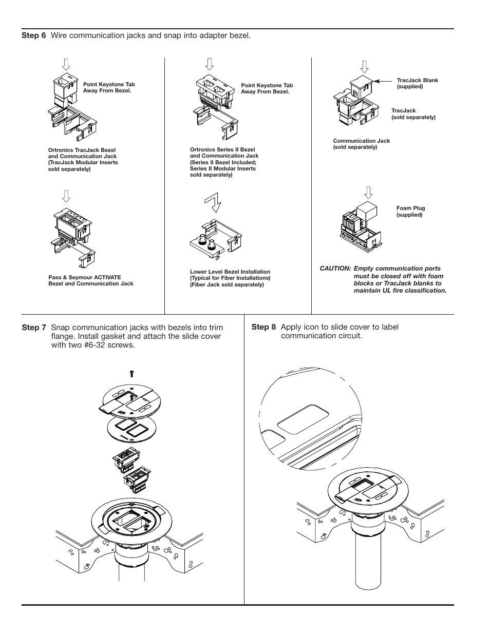 Legrand RC9AMD Poke-Thru Series User Manual | Page 2 / 4