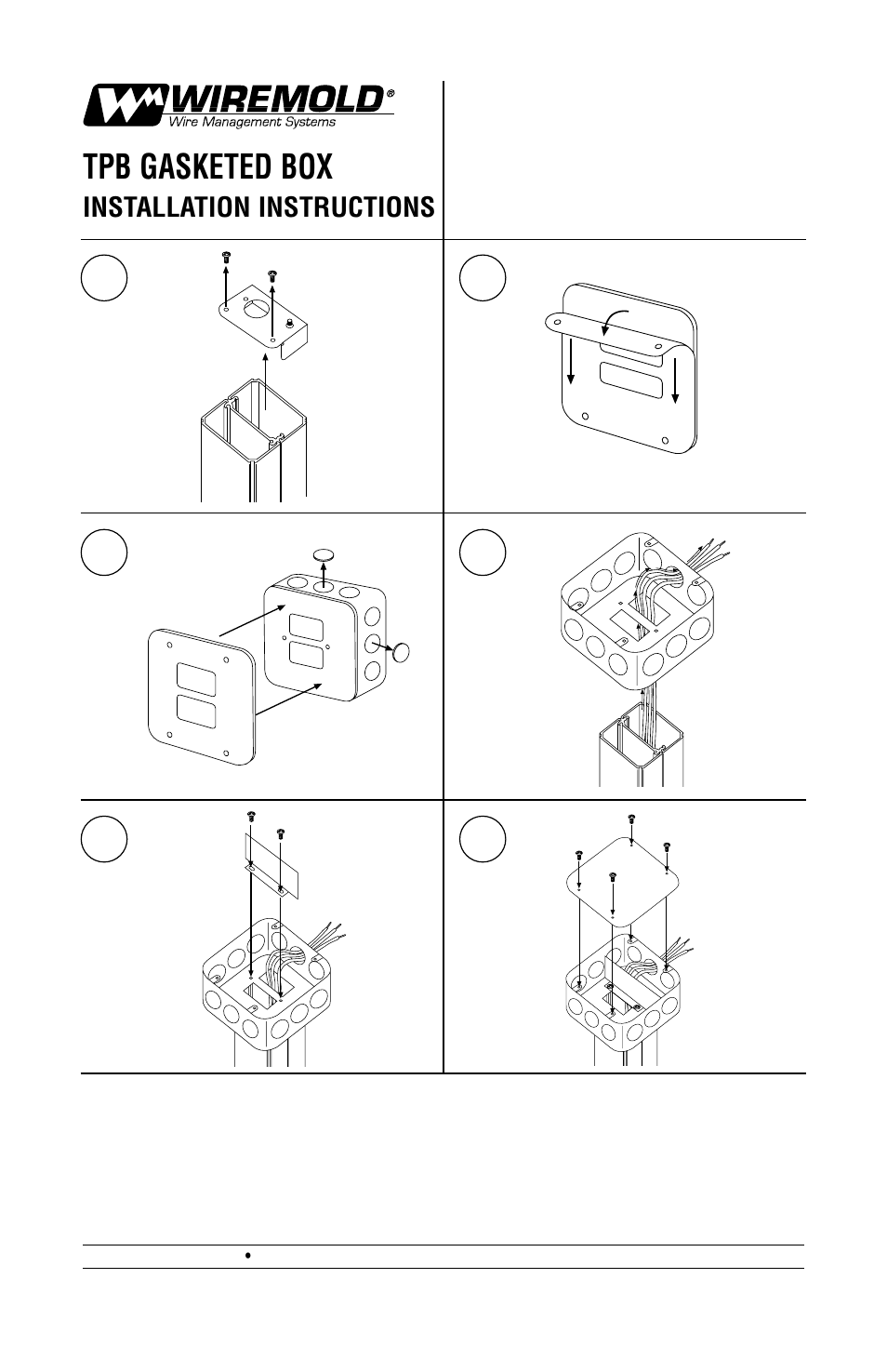 Legrand TPB Gasketed Box User Manual | 1 page