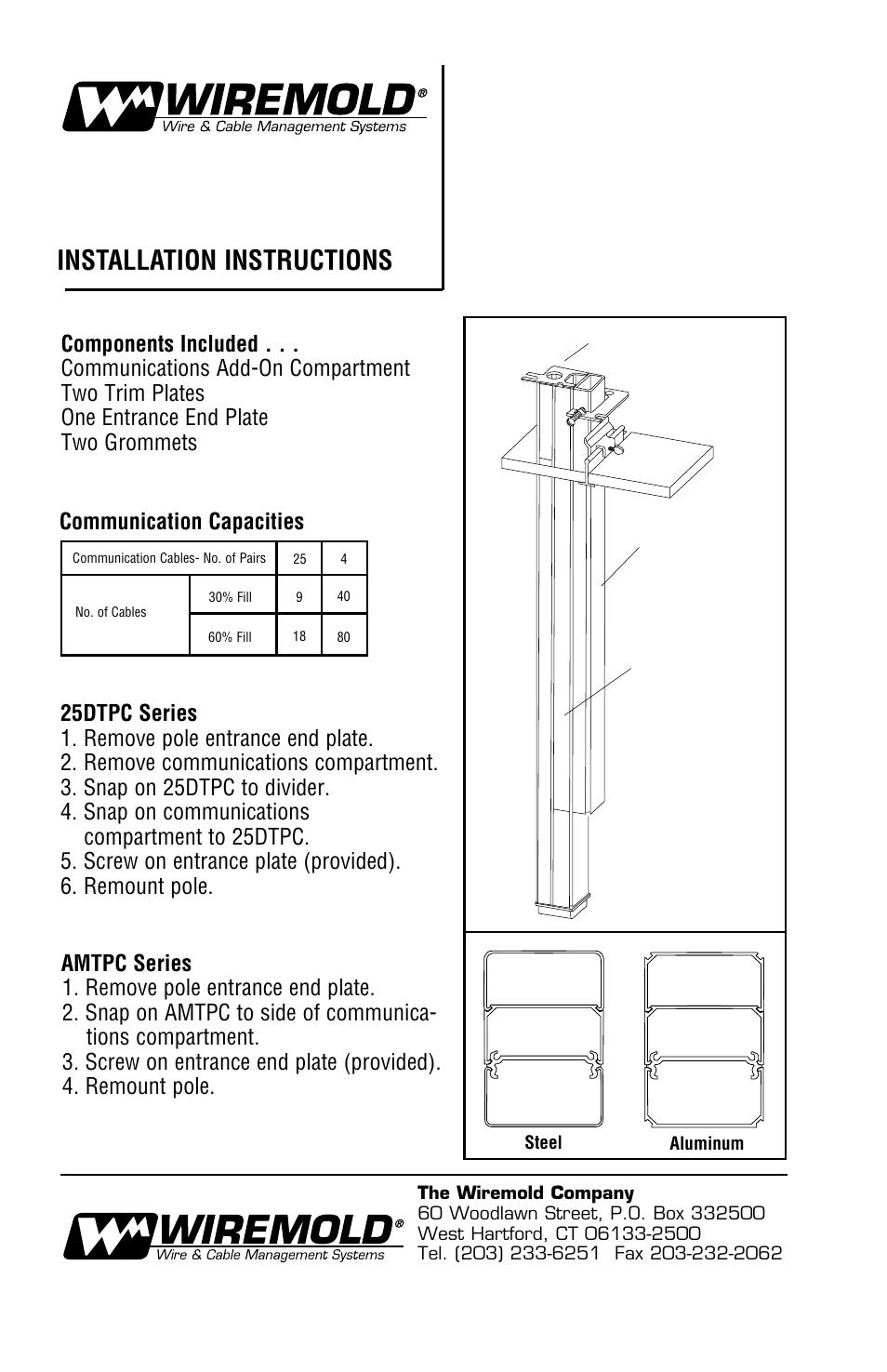 Legrand 25DTPC User Manual | 1 page