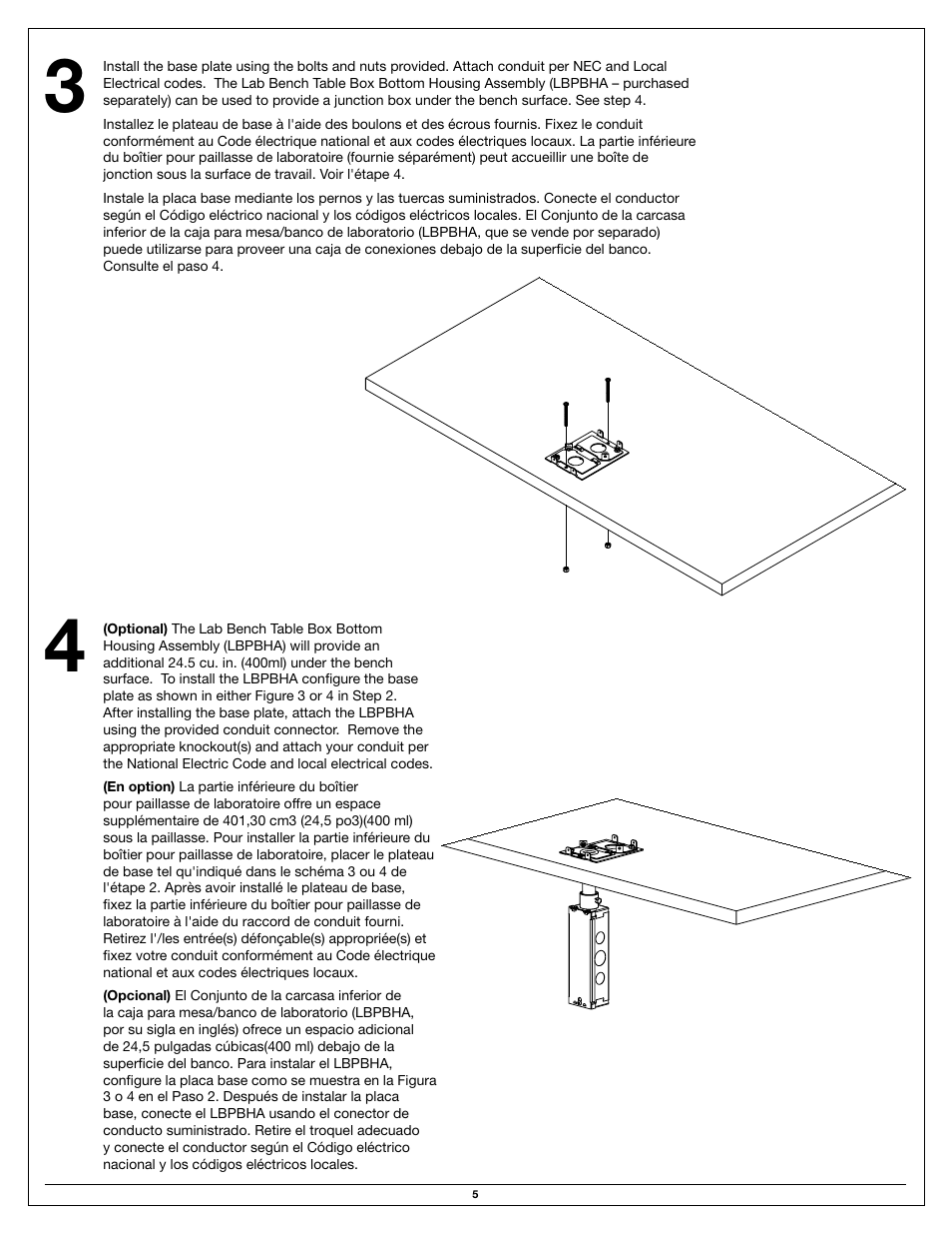 Legrand LBPBHA User Manual | Page 5 / 8