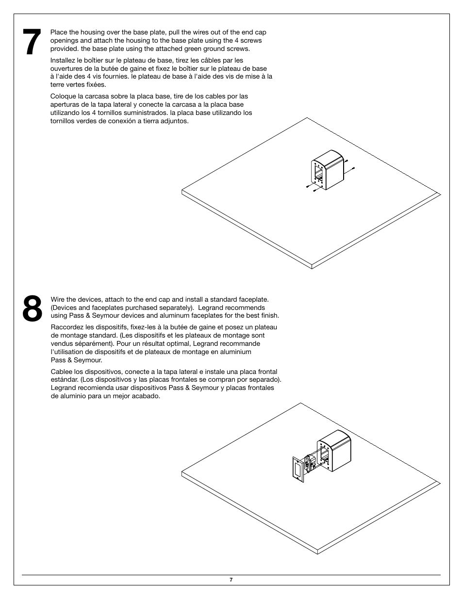 Legrand LBPBHA User Manual | Page 7 / 8