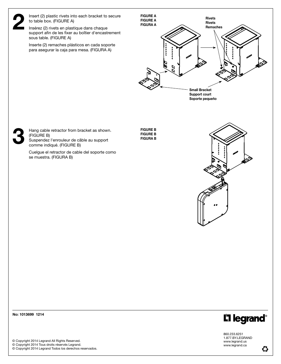 Legrand TP-CR-BKT User Manual | Page 2 / 2