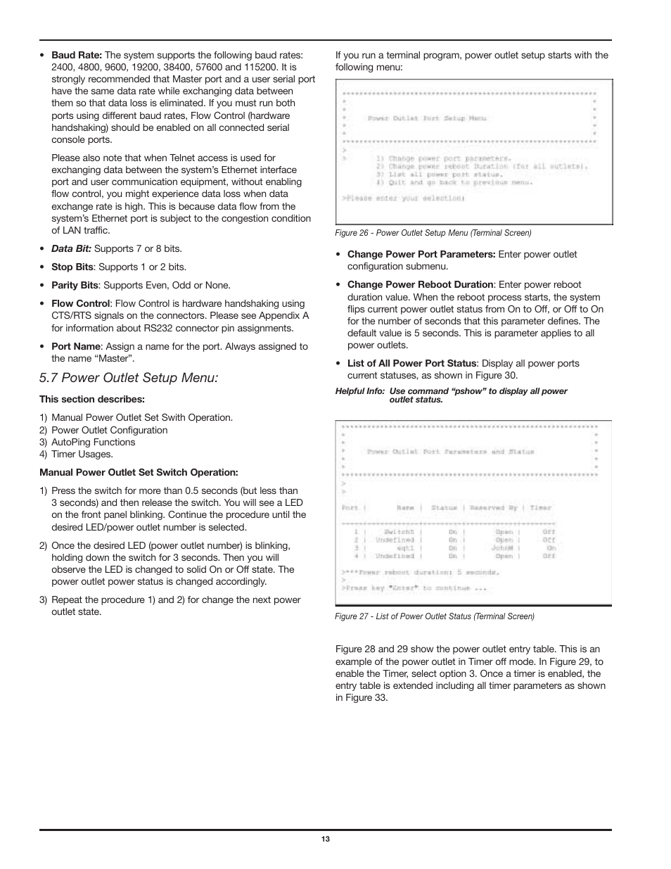 7 power outlet setup menu | Legrand SPDU8-1U User Manual User Manual | Page 16 / 21