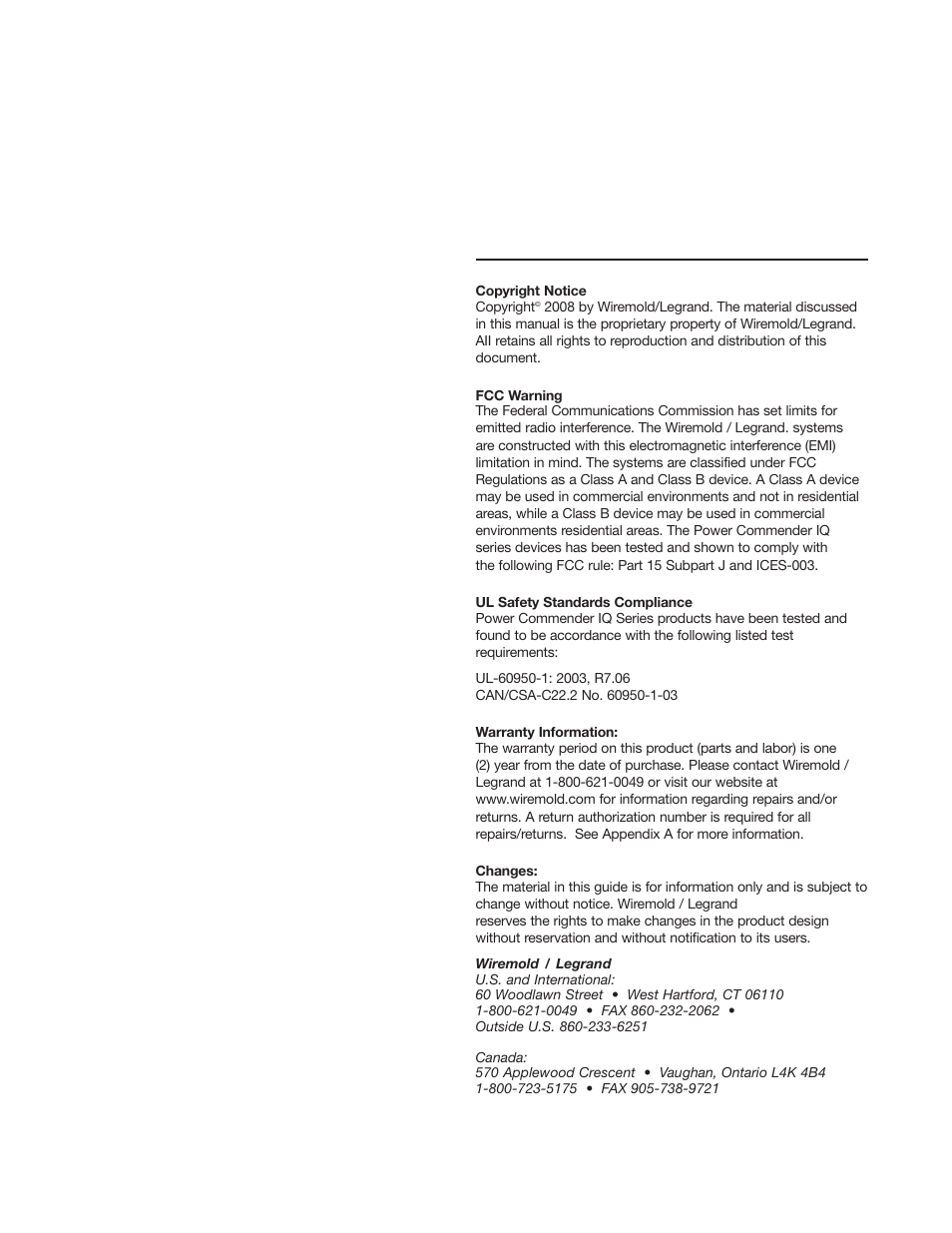 Legrand SPDU8-1U User Manual User Manual | Page 2 / 21