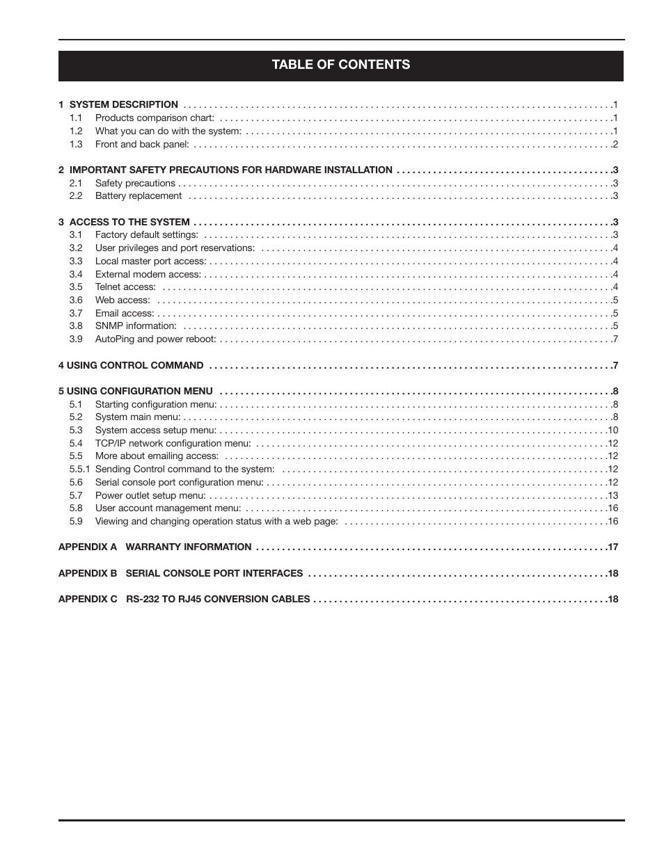 Legrand SPDU8-1U User Manual User Manual | Page 3 / 21