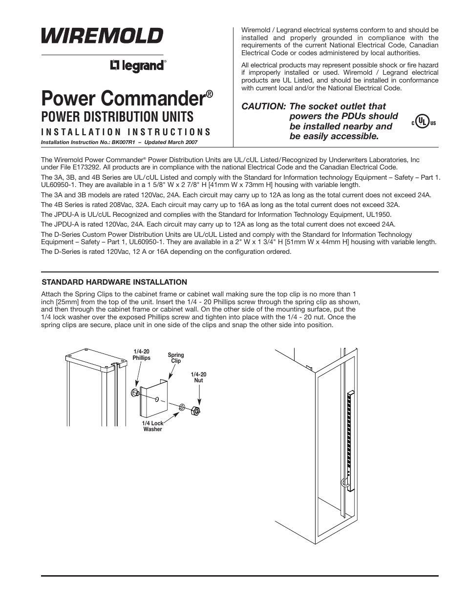 Legrand 6B21E User Manual | 4 pages