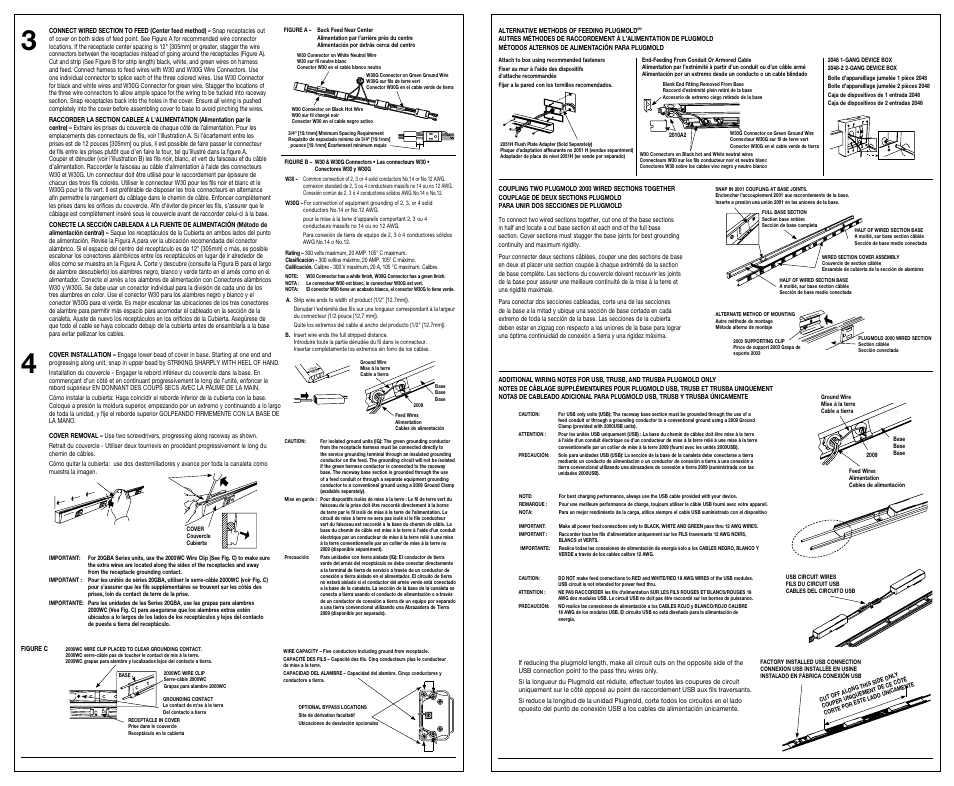 Legrand 2000 Series Plugmold Wired Sections v.1 User Manual | Page 2 / 2