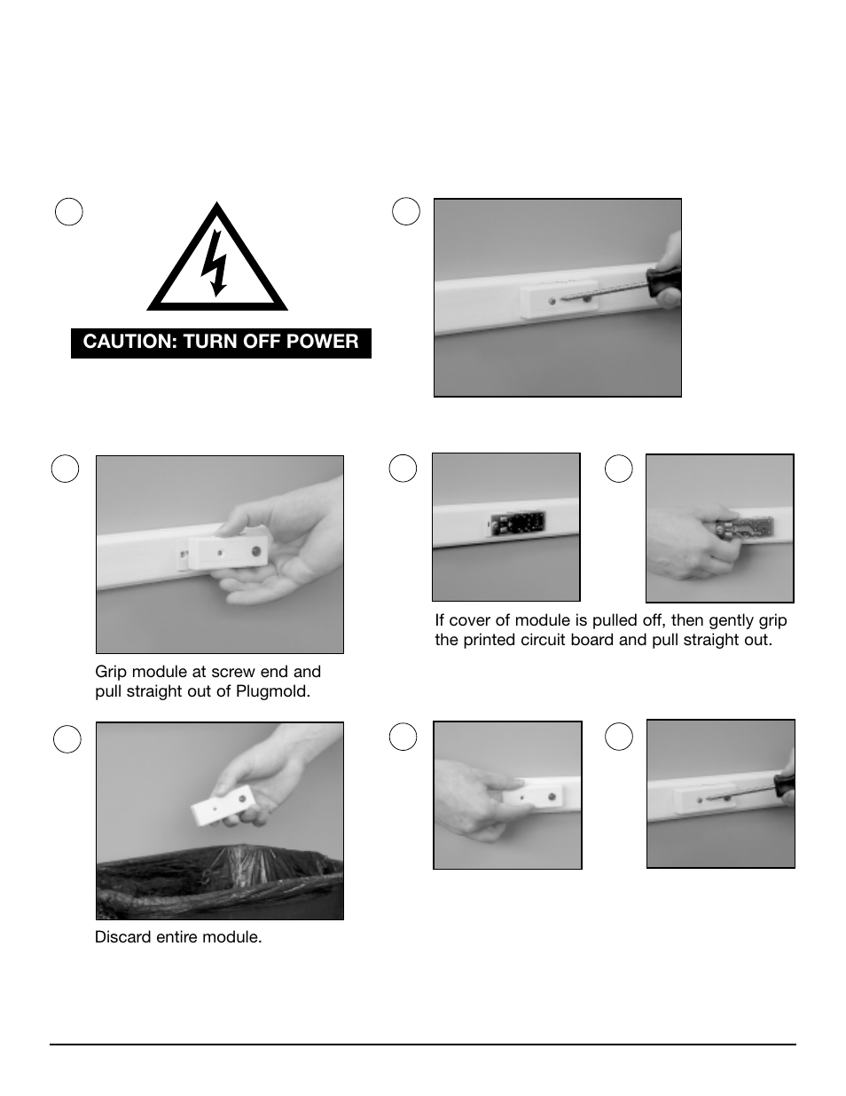 Legrand AL2000 Series Aluminum Plugmold Multioutlet System Surge Module Replacement User Manual | 1 page