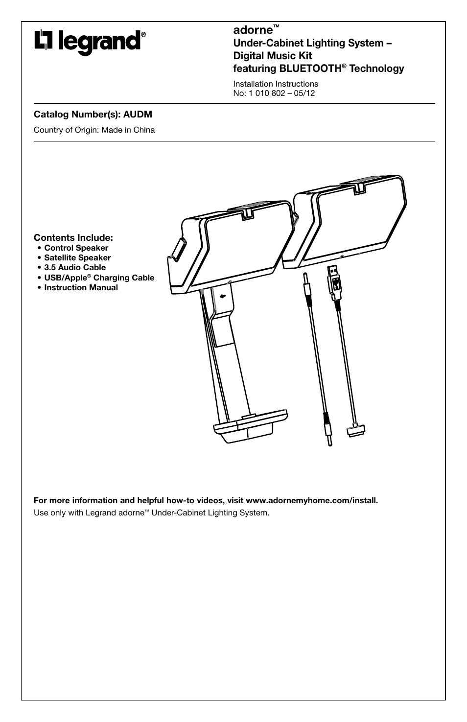 Legrand AUDM User Manual | 31 pages