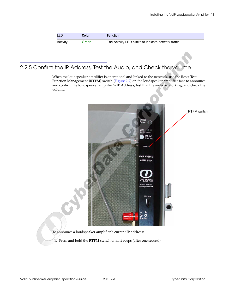 CyberData 010861 930106A User Manual | Page 17 / 42