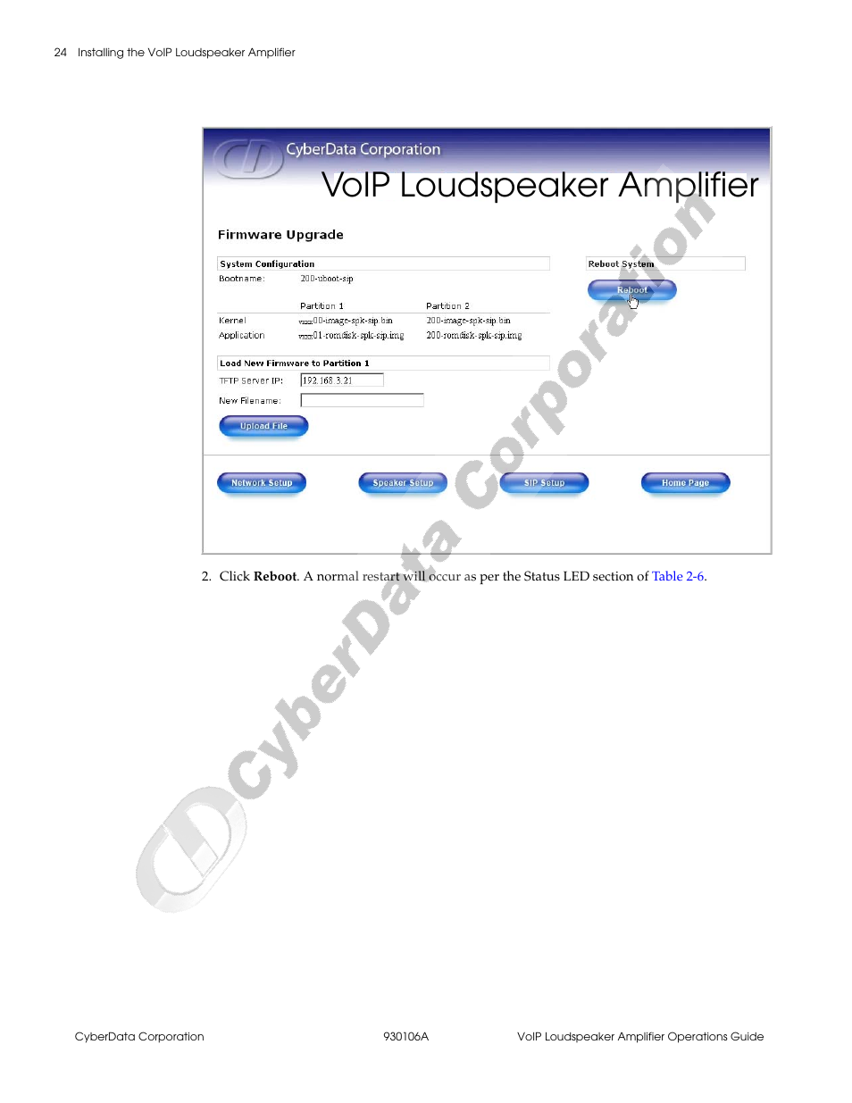 Figure 2-14, Voip loudspeaker amplifier | CyberData 010861 930106A User Manual | Page 30 / 42