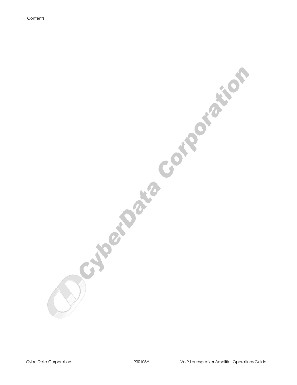 CyberData 010861 930106A User Manual | Page 6 / 42