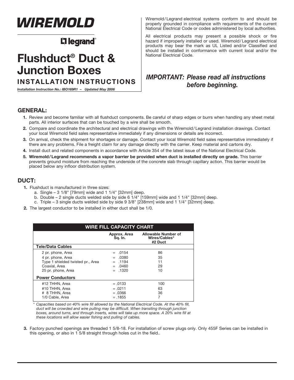 Legrand FD User Manual | 6 pages