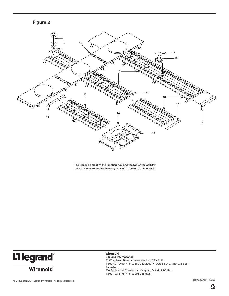 Figure 2 | Legrand WC Cellular Raceway Systems User Manual | Page 6 / 6