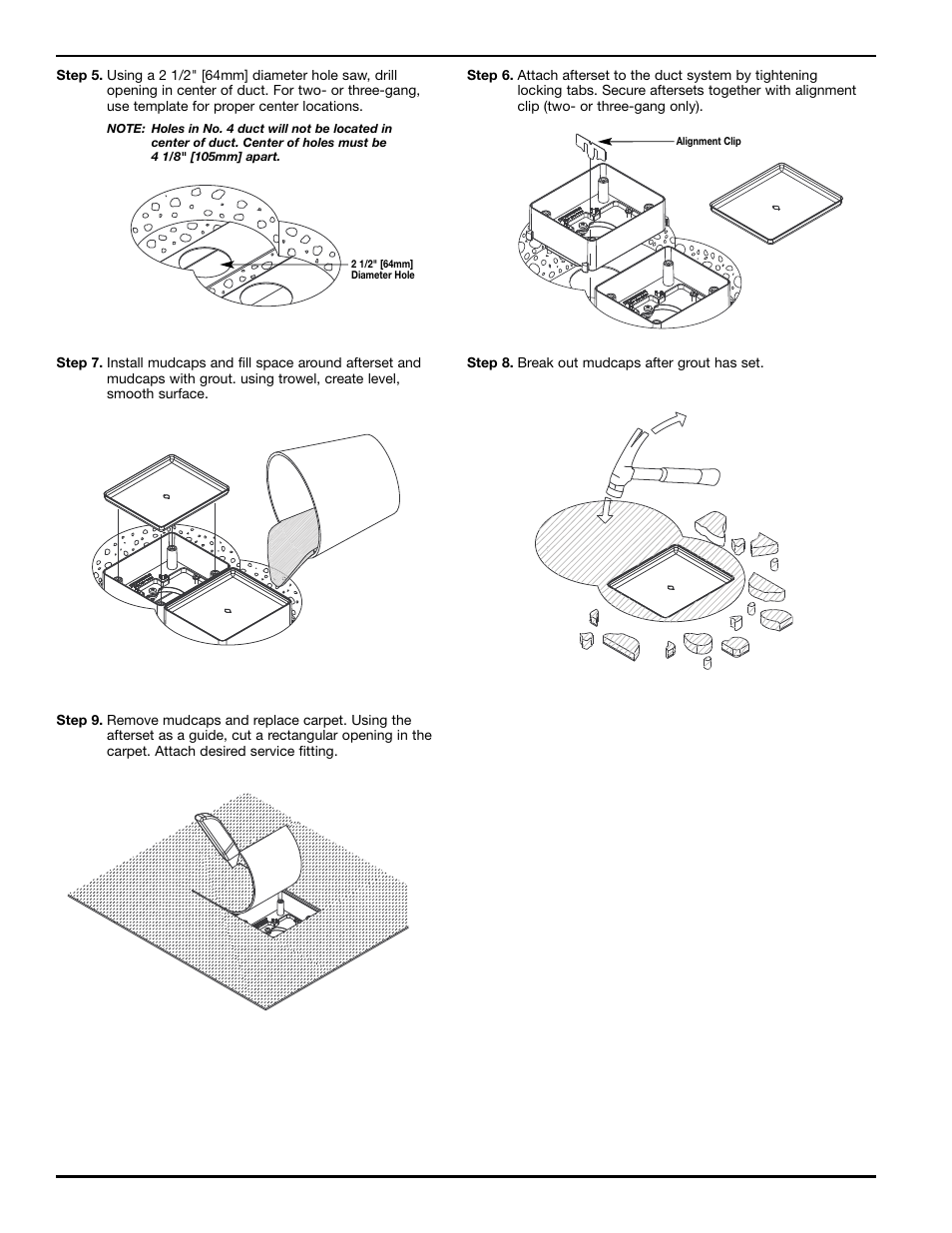 Legrand WKD Pro Series Modular Afterset User Manual | Page 2 / 8