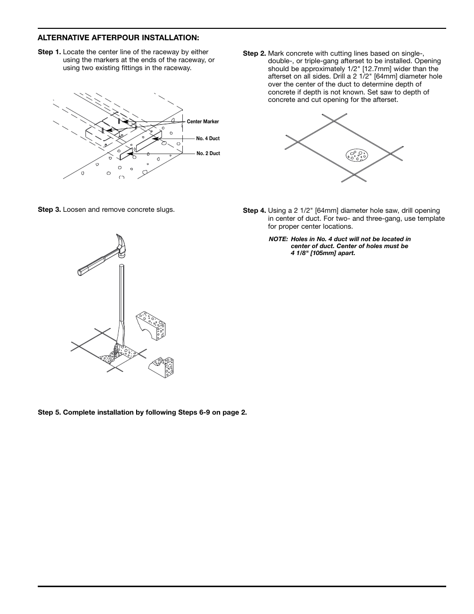 Legrand WKD Pro Series Modular Afterset User Manual | Page 3 / 8