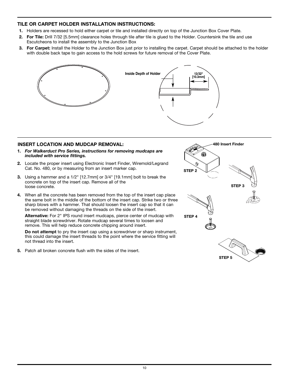 Legrand WKD Pro Series System User Manual | Page 10 / 12