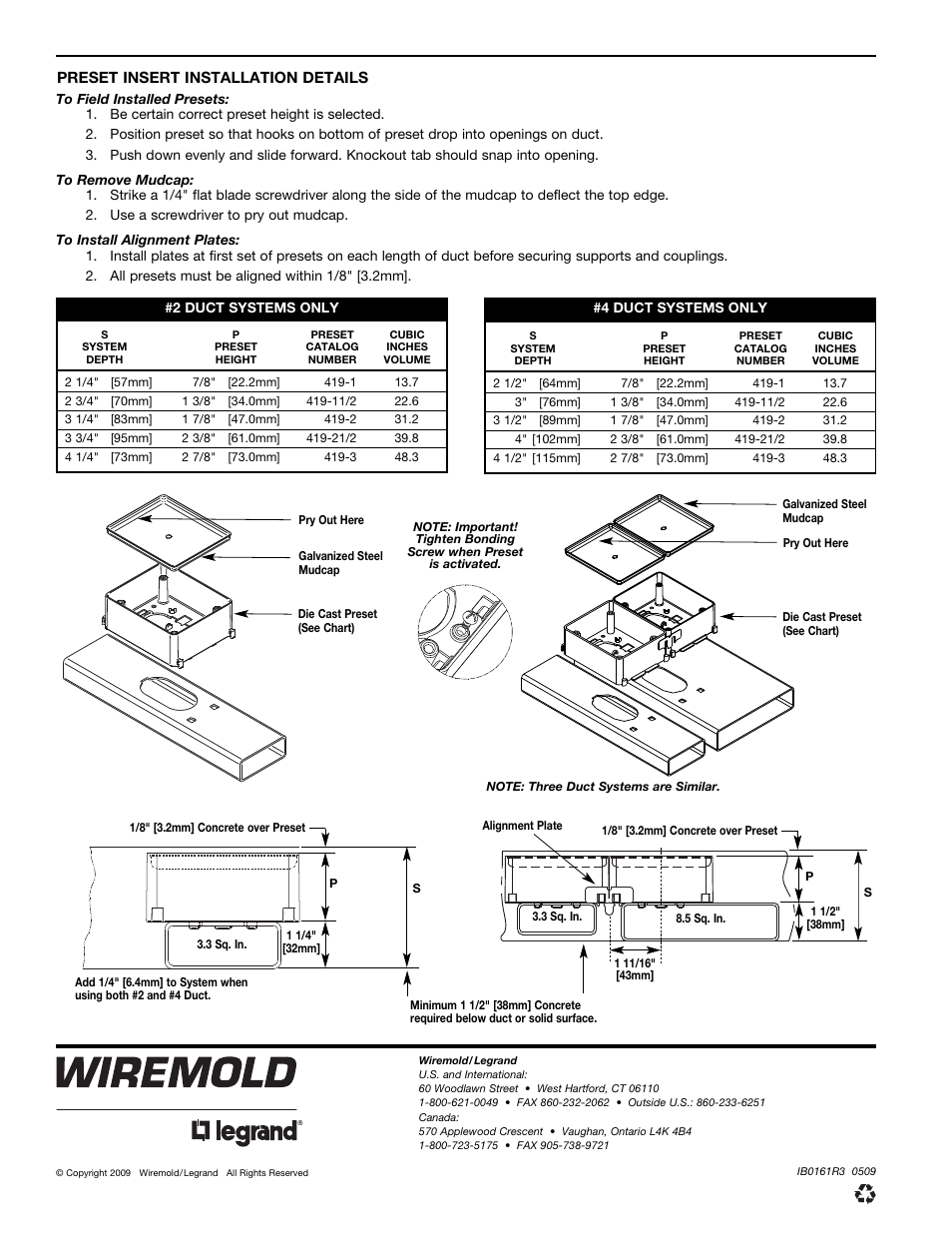 Legrand WKD Pro Series System User Manual | Page 12 / 12