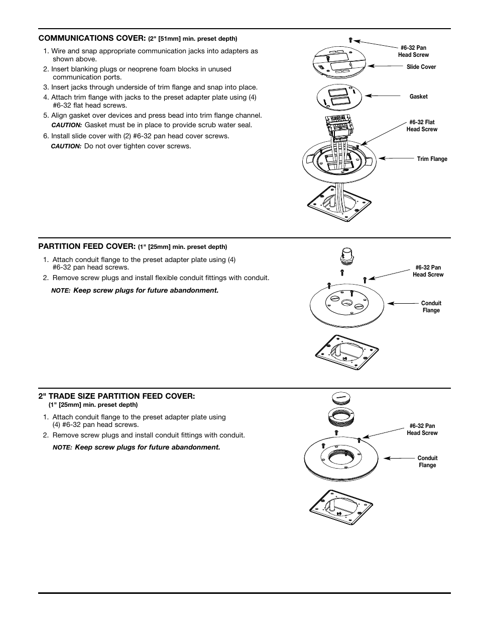 Legrand WKD Pro Series Round Flush Cover Plates User Manual | Page 3 / 4