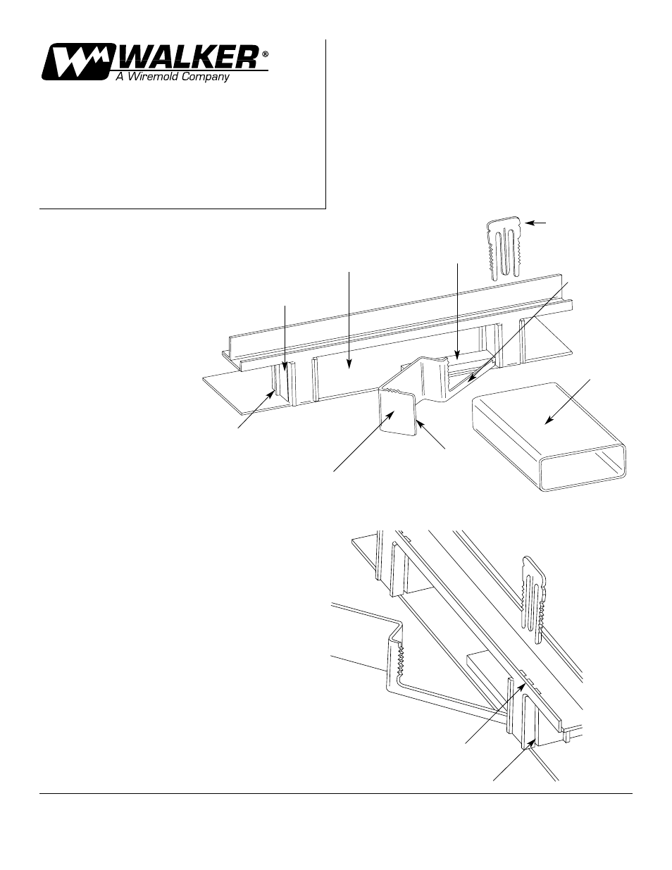 Legrand WKD ProSeries Underfloor Duct Flush Carpet User Manual | 1 page