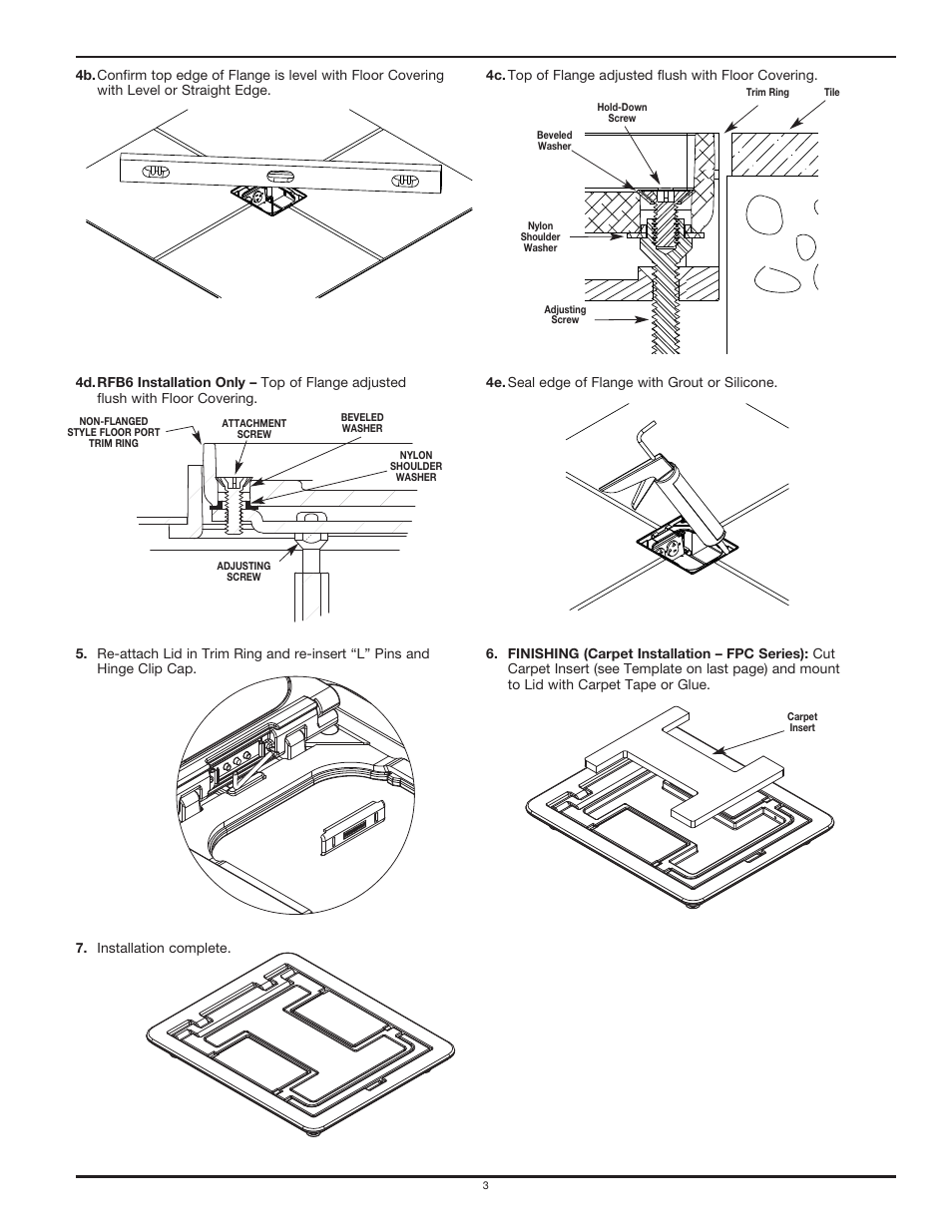 Legrand FP Series Activation Covers User Manual | Page 3 / 8