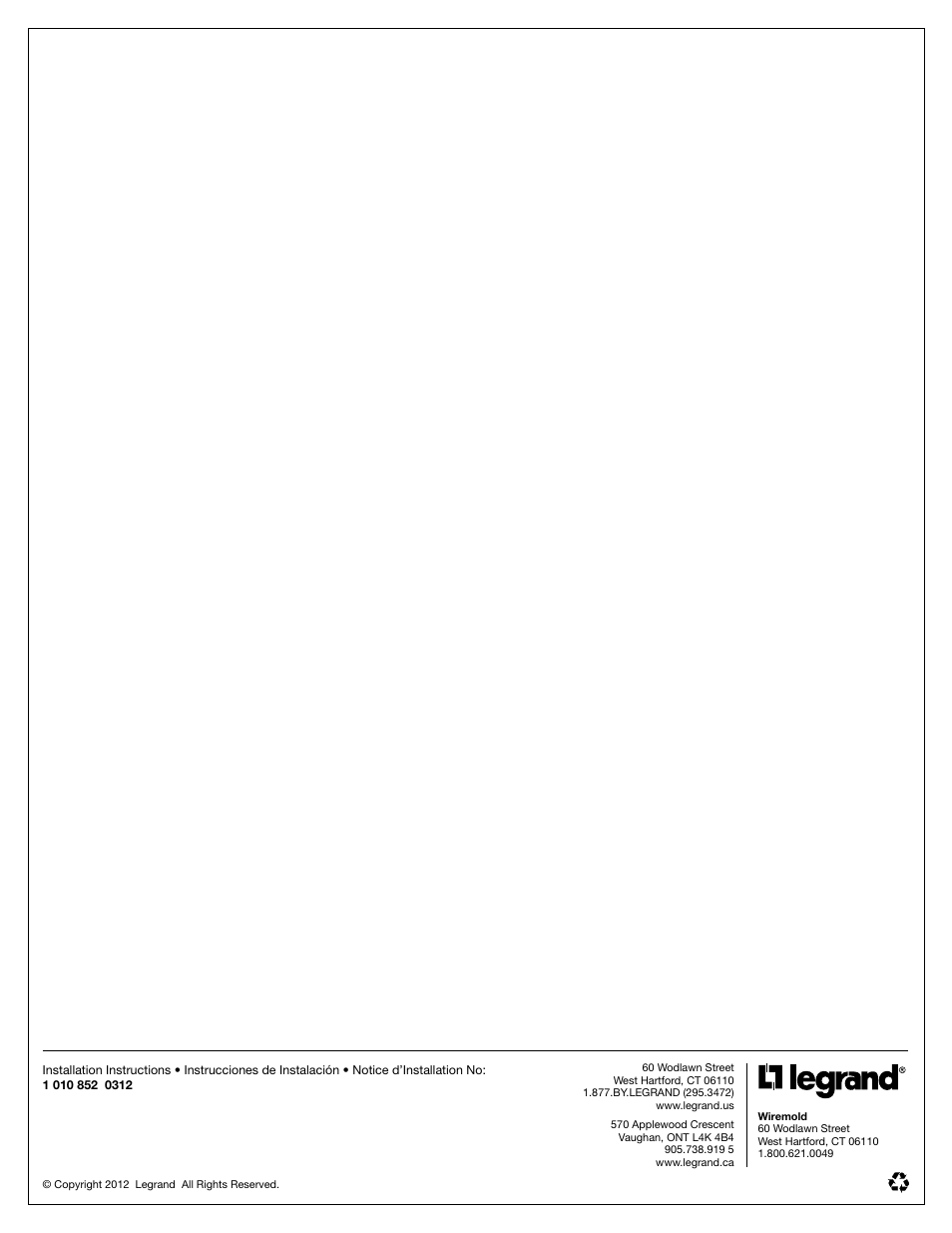 Legrand WSME Series Enhanced Power Base User Manual | Page 2 / 2