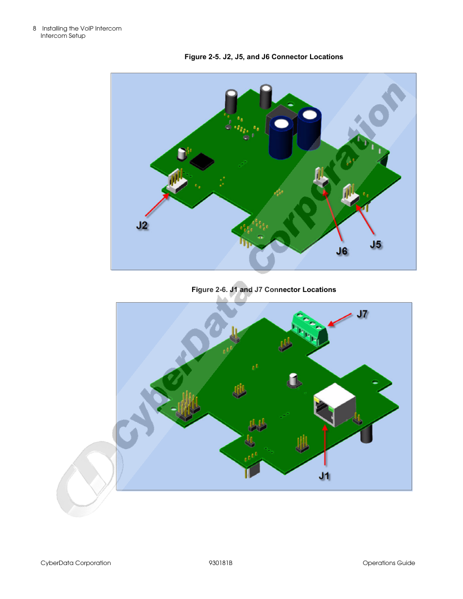 Figure 2-5, Figure 2-6 | CyberData VoIP Intercom User Manual | Page 16 / 48