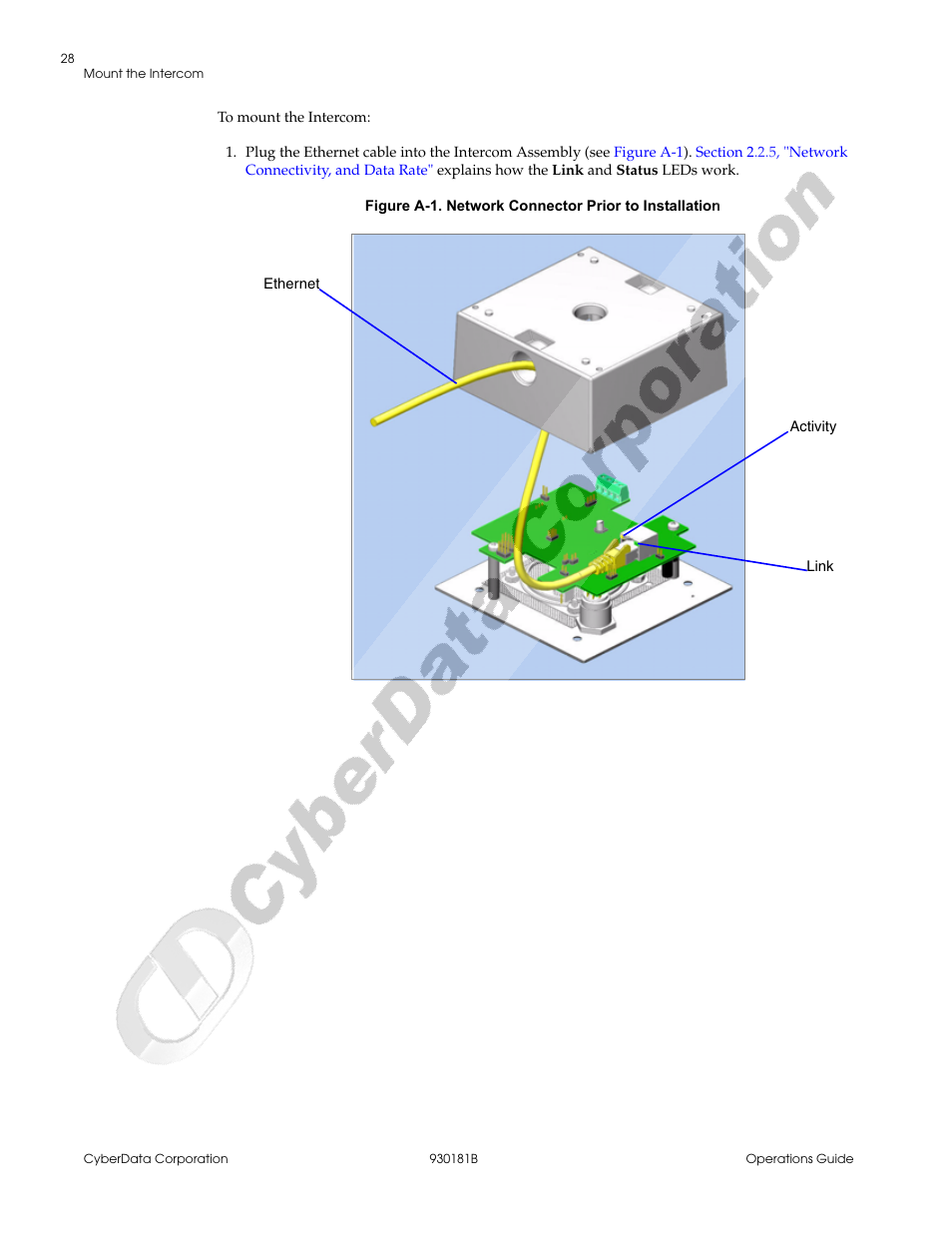 CyberData VoIP Intercom User Manual | Page 36 / 48