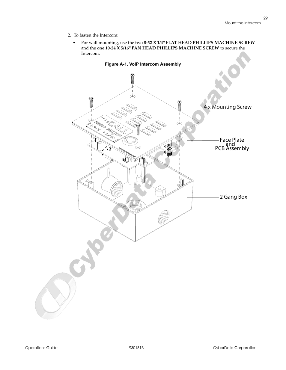 CyberData VoIP Intercom User Manual | Page 37 / 48