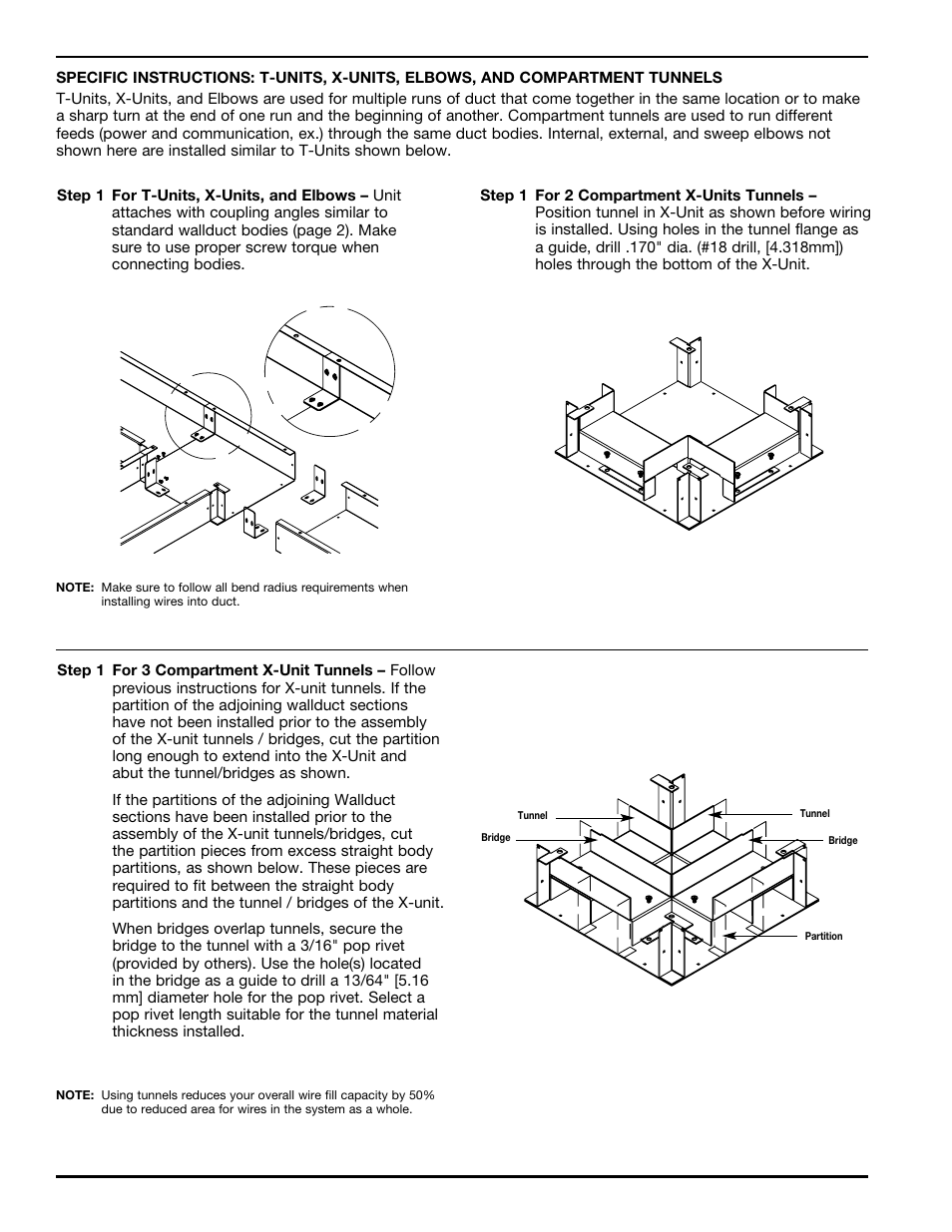 Legrand Wallduct Medical Raceway System Bodies User Manual | Page 4 / 12