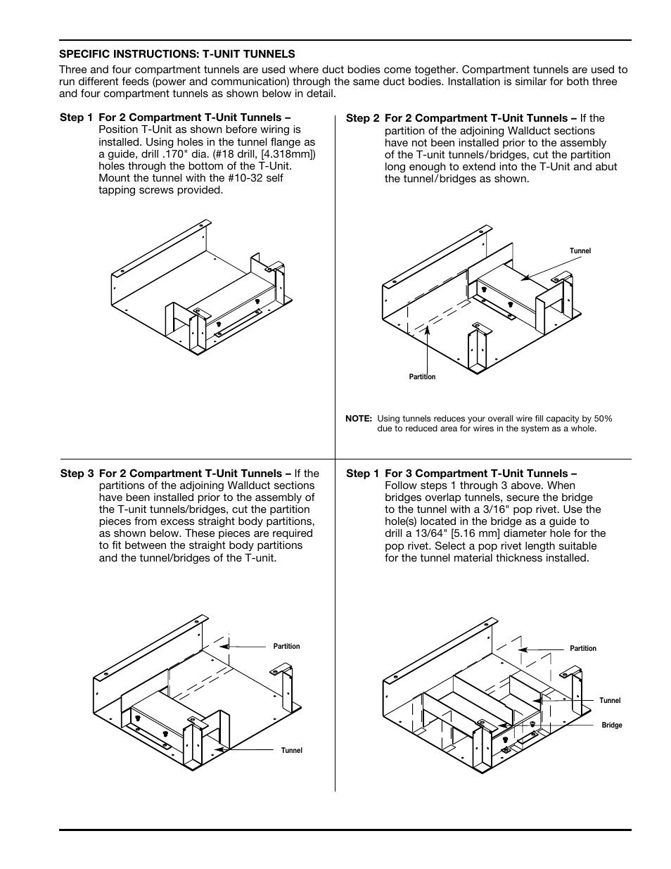 Legrand Wallduct Medical Raceway System Bodies User Manual | Page 5 / 12