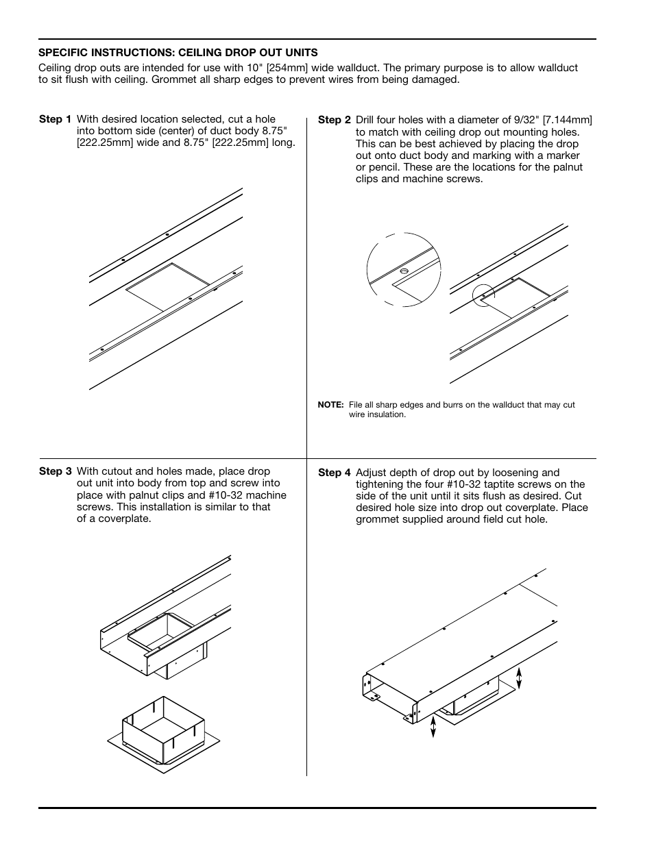 Legrand Wallduct Medical Raceway System Bodies User Manual | Page 6 / 12