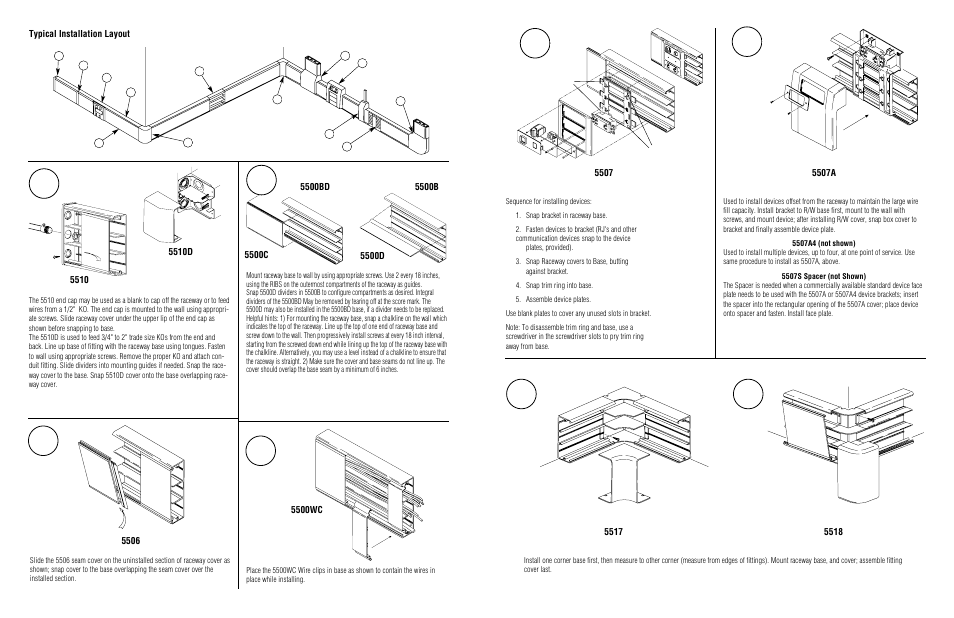 Legrand 5500 Series Large Capacity Raceway User Manual | Page 2 / 2