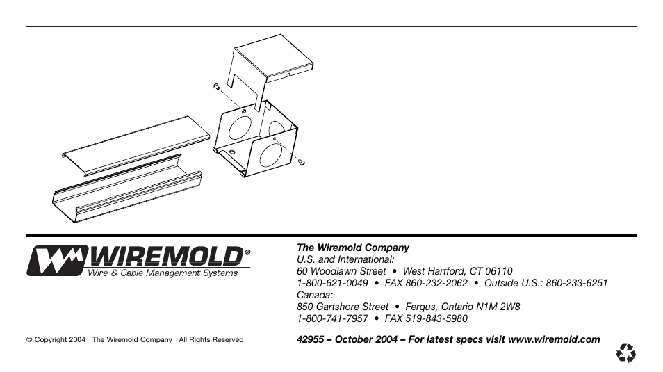 Legrand V2400 Series Raceway User Manual | Page 2 / 2