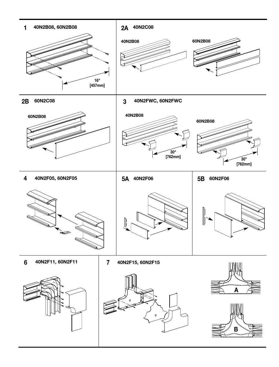 Legrand 40N2 Series CableSmart Nonmetallic Surface Raceway System User Manual | Page 2 / 6